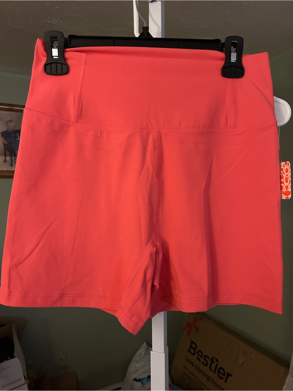Free People Movement Women's High-Waist Bike Shorts in Hibiscus
